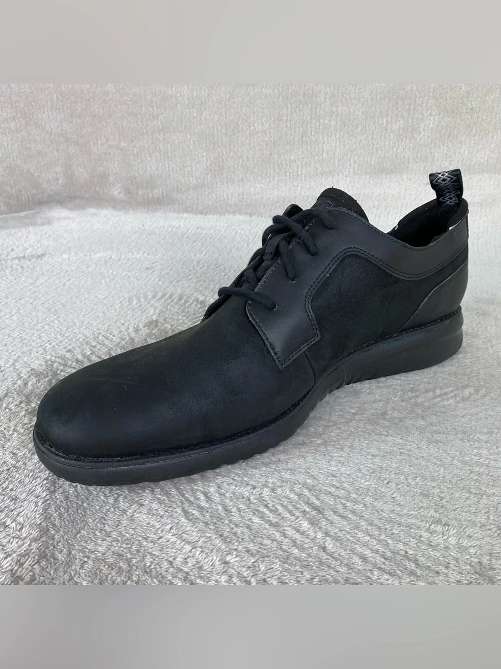 UGG Union Derby Mens Oxford Shoes Size 13 Black Leather Waterproof Treadlite NEW